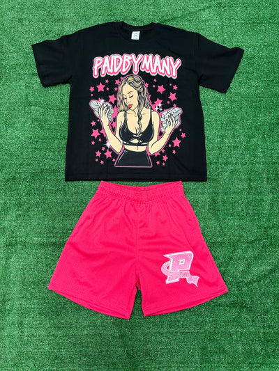 PINK PAID SHORTS