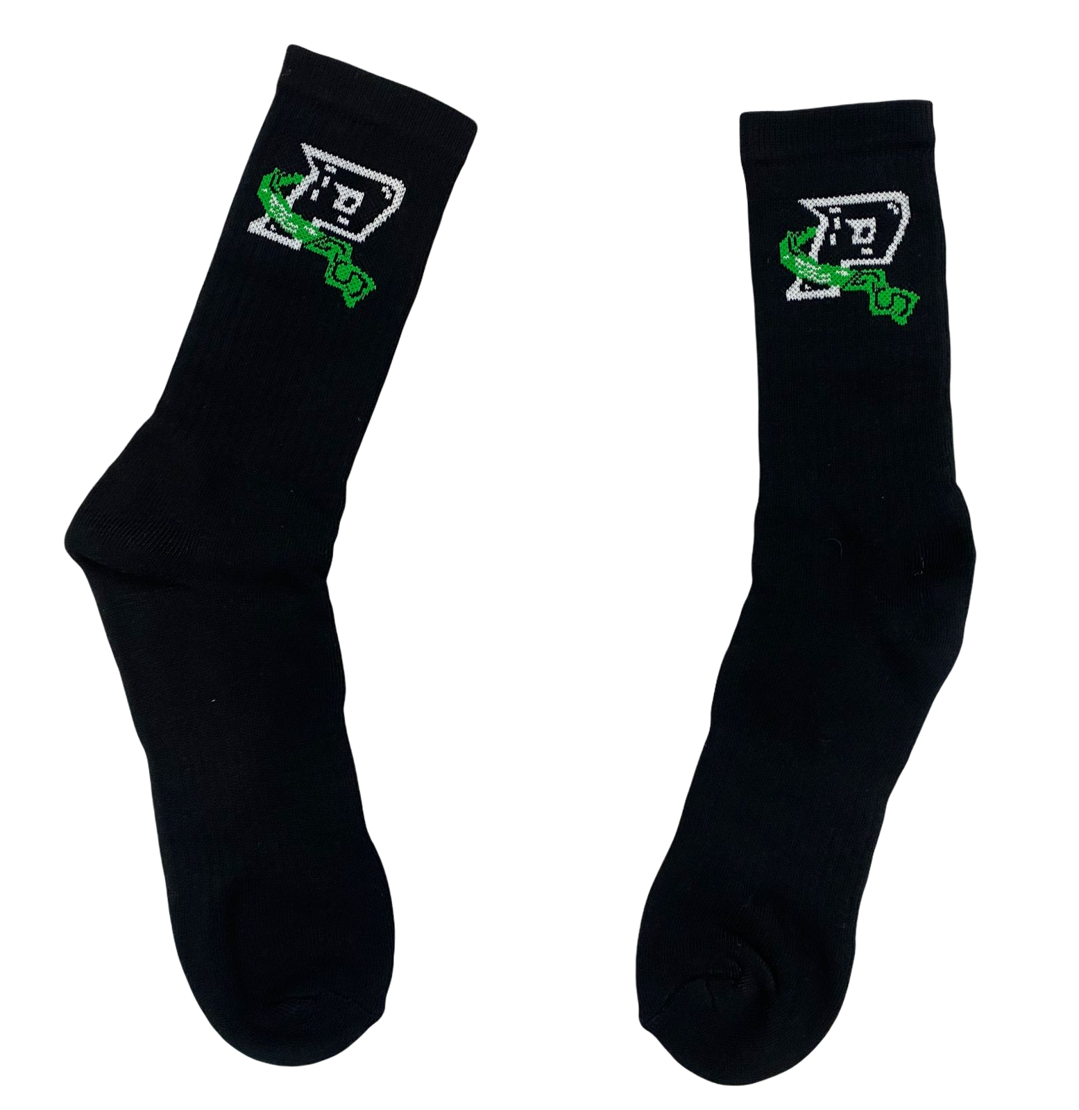 BLACK SWOOSH SOCKS