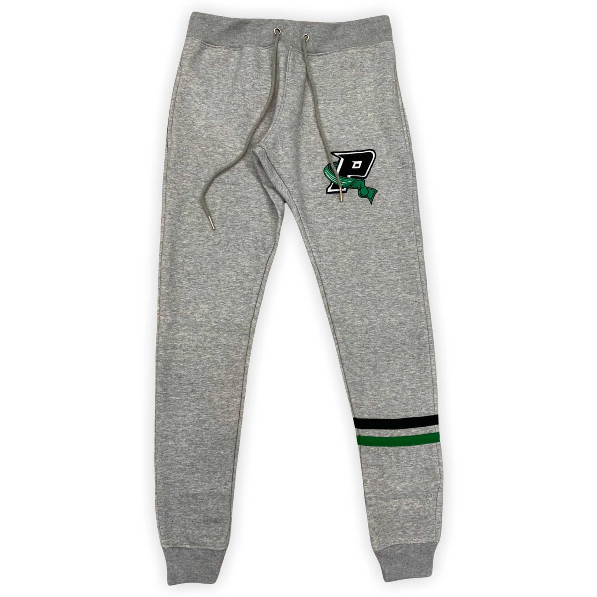 GREY PAID PANTS